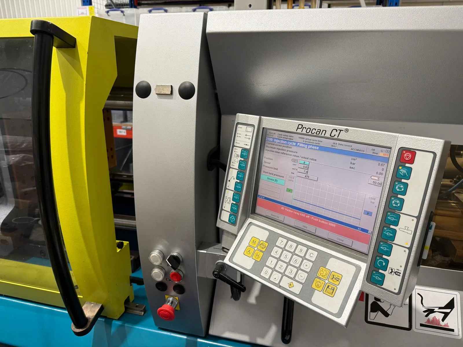 Gemini injection moulding machine on the shop floor